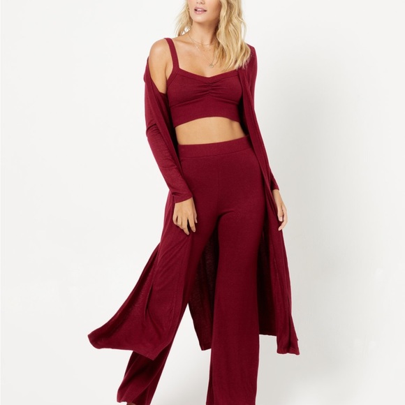 (A8) L*Space Audrey Duster, in Color: Cabernet, Size Medium, NWT - Picture 3 of 12